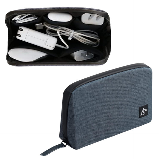Small Electronics Organizer Travel Case, Cord and Cable Tech Bag Pouch