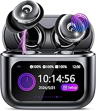 2026 Sleep Earbuds Bluetooth 5.4 in Ear Smart Touch Screen Ear Buds, 48H Playtime Mini Sleep Headphones Small Design for Side Sleepers, 5 EQ Modes, Crystal-Clear Calls, IPX7 Waterproof Earphones Black - Image 1