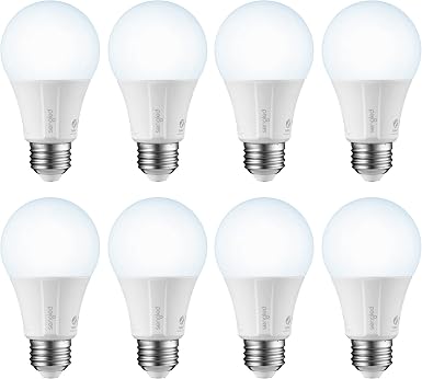 Sengled Zigbee Smart Light Bulbs, Smart Hub Required, Works with SmartThings and Echo with built-in Hub, Voice Control with Alexa and Google Home, Daylight 60W Equivalent A19 Alexa Light Bulb, 8 Pack