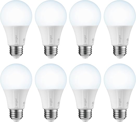 Sengled Zigbee Smart Light Bulbs, Smart Hub Required, Works with SmartThings and Echo with built-in Hub, Voice Control with Alexa and Google Home, Daylight 60W Equivalent A19 Alexa Light Bulb, 8 Pack