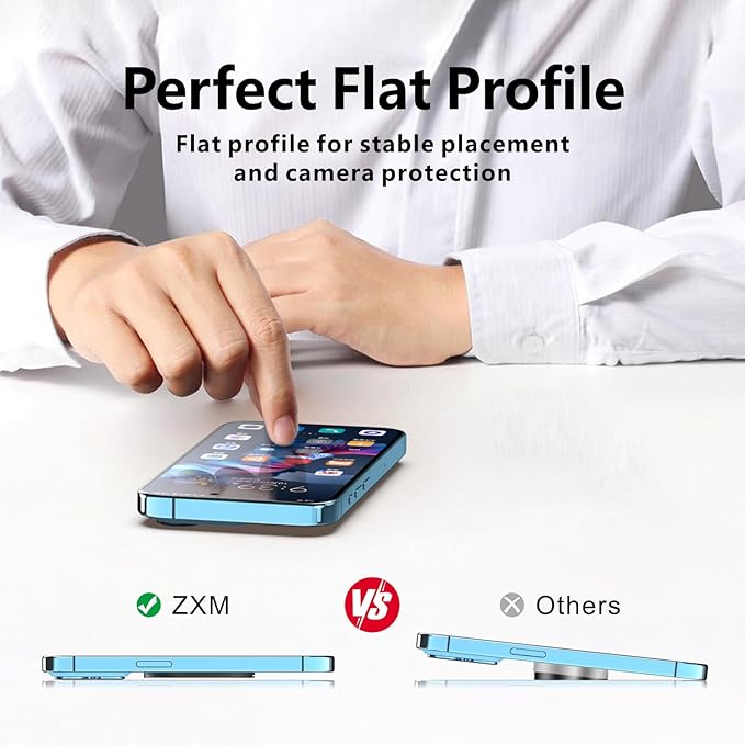 ZXM Magnetic Phone Kickstand for Magsafe, Phone Kickstand Attachment, X1 Magsafe Stand for iPhone 16/16 Plus/16 Pro/16 Pro Max,15/14/13/12 Series&Huawei,Samsung