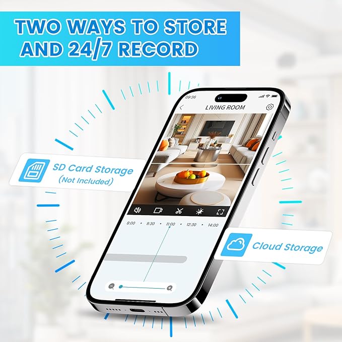 Security Camera, 2K/3MP Outdoor Camera 2.4G Hz E27 Camera for Home Security, 24/7 Recording, Motion Detection and Alarm (B)