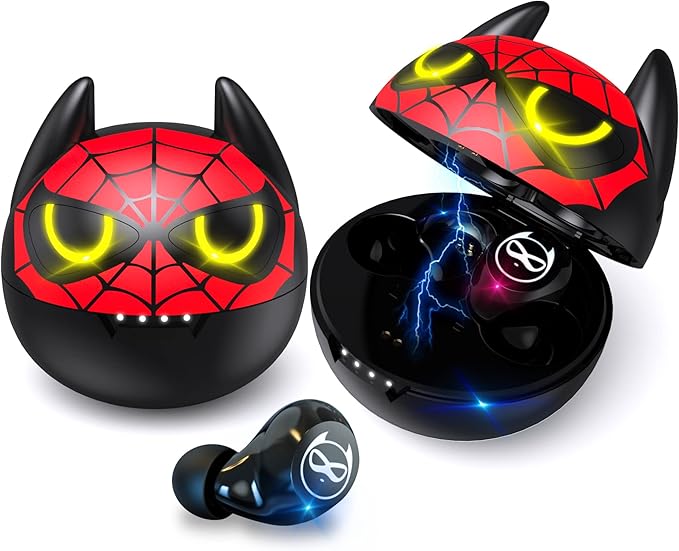Kids Wireless Earbuds, Mini Bluetooth Earbuds with Microphone Touch Control IPX5 Waterproof 36H Playtime Hi-Fi Sound Deep Bass in Ear Earphones, Low-Latency Game Modes Headset for Phone.