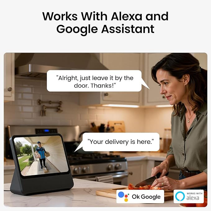 aosu Doorbell Camera Wireless- Head-to-Toe View, Intelligent Package Detection, 2.4GHz WiFi Video Doorbell with Chime, Support Local Storage,Smart Human Detection, Works with Alexa &Google Assistant