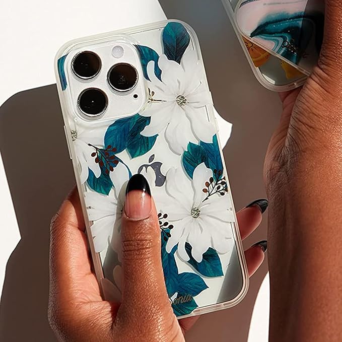Sonix Case for iPhone 15 Pro | Compatible with MagSafe iPhone Case Floral | 10ft Drop Tested | Delilah Flower