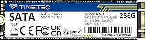 Timetec 256GB SSD 3D NAND SATA III 6Gb/s M.2 2280 NGFF 128TBW Read Speed Up to 550MB/s SLC Cache Performance Boost Internal Solid State Drive for PC Computer Laptop and Desktop (256GB)
