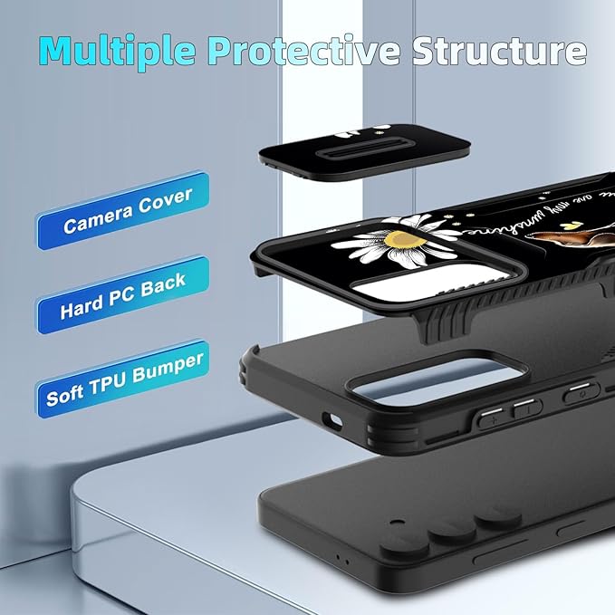 for Galaxy S26 Case Built in Slide Camera Lens Cover,Heavy Duty Shockproof Protection Dual Layer Case for Samsung Galaxy S26 6.3" 2026,You are My Sunshine Dachshund
