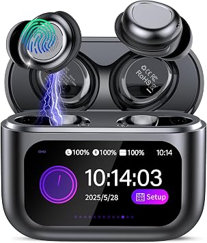 Sleep Earbuds Bluetooth 5.4 in Ear Touch Screen with Sleep Mode