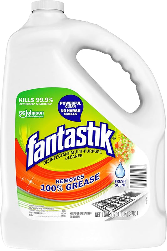 Fantastik All-Purpose Cleaner Refill, Fresh Scent, 128 oz