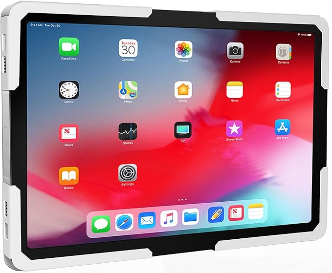 Mount-It! Universal iPad & Tablet Wall Mount Holder, Secure Steel Enclosure for 9.7–13.1 Inch Tablets, Wall or VESA 75x75 Mounting, Portrait or Landscape, Anti-Theft Tablet Mount for Office, Retail