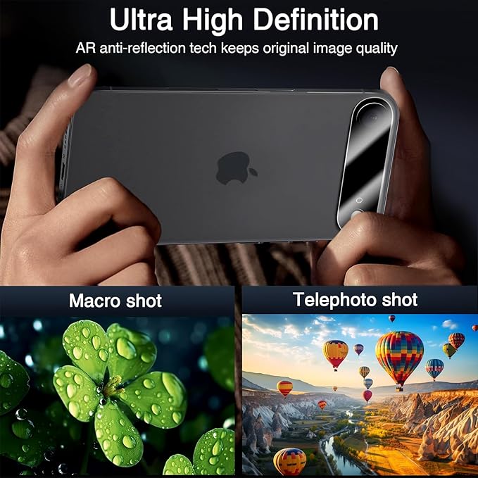 Wiaocit 3 Pack Tempered Glass Camera Lens Protector for iPhone Air, 9H Hardness, Anti-Scratch, Case Friendly