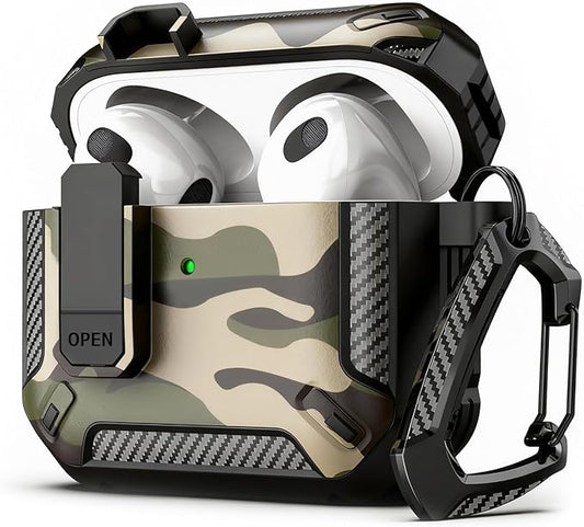 for AirPods Pro 2 Case for AirPods Pro2rd Gen | Full Drop Protection with Carabiner Keychain | Cute AirPods Pro 2st/1nd Generation Case for Men Women