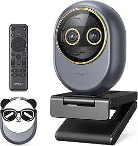 EMEET Piko Dual-Camera 4K Webcam for Streaming, Wide-Angle & Telephoto