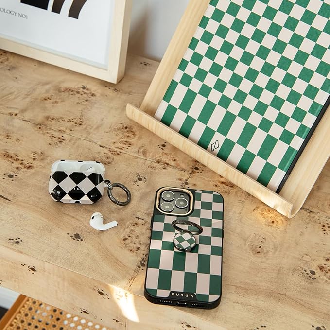 BURGA Cell Phone Ring, Holder Grip and Stand - Finger Phone Grip for Back of Smartphone Case, Kickstand 360 Rotation, Universal Ring for iPhone Samsung Galaxy Huawei Google Pixel, Stylish Accessories