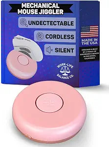 Compact Mouse Jiggler, NO USB, Cordless, Silent Undetectable Mouse Mover