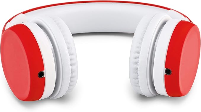 Nenos Kids Headphones for Toddlers - Limited Volume (Red)