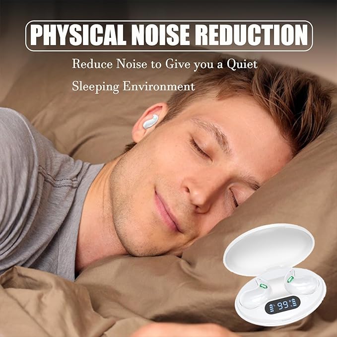 Sleep Headphones Sleep Headphones Wireless Sleep Earbuds Sleep Earbuds for Side Sleepers Bluetooth 5.3 Sleep Earbuds Noise Cancelling Bluetooth Sleep Headphones