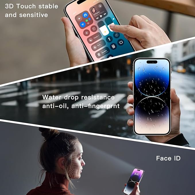 for iPhone 16 Screen Replacement Kit Full Assembly 6.1 inch,3D Touch LCD Display for A3287、A3288、A3081、A3286 Digitizer Screen and Repair Tools Kit