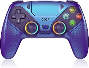 Dinosoo RGB Wireless Controller for PS5/PC – Bluetooth Gamepad with Turbo, Macro, Dual Vibration, 6-Axis Motion, 3.5mm Audio Jack & 1000mAh Battery - Image 1