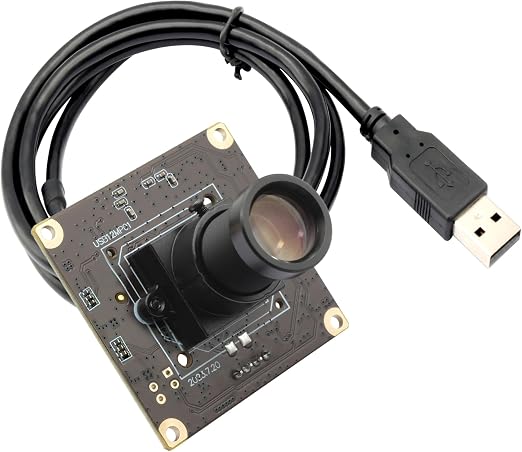 SVPRO 1080P 120fps High Speed Camera Module 12MP 4K 30fps Industrial Video Camera with M12 Lens 25mm Focal Length Narrow Angle UVC Security Monitoring Camera for PC Laptop Raspberry Pi