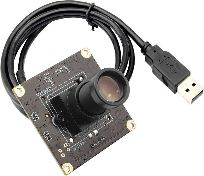 SVPRO 1080P 120fps High Speed Camera Module 12MP 4K 30fps Industrial Video Camera with M12 Lens 25mm Focal Length Narrow Angle UVC Security Monitoring Camera for PC Laptop Raspberry Pi
