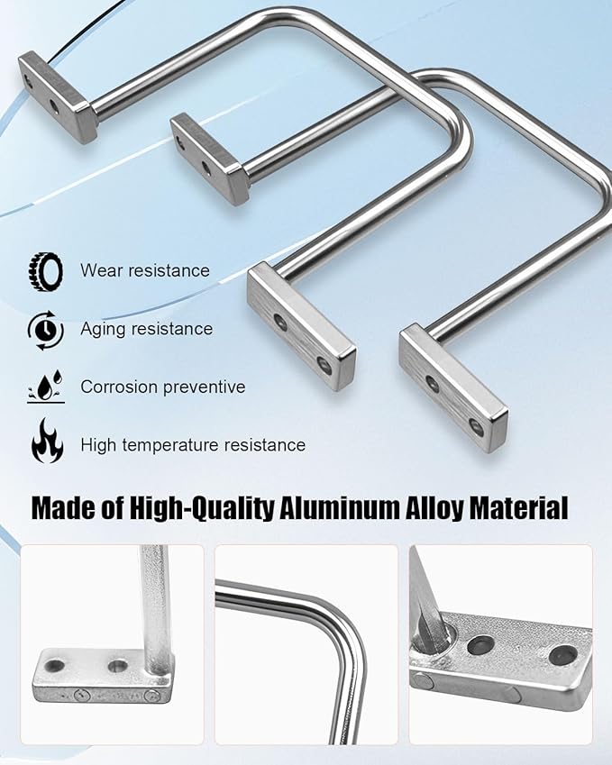 25Pcs 3 Inch D Rings, Aluminum Heavy Duty Distribution Rings for Managing and Organizing Electric Cables Wires, Silver