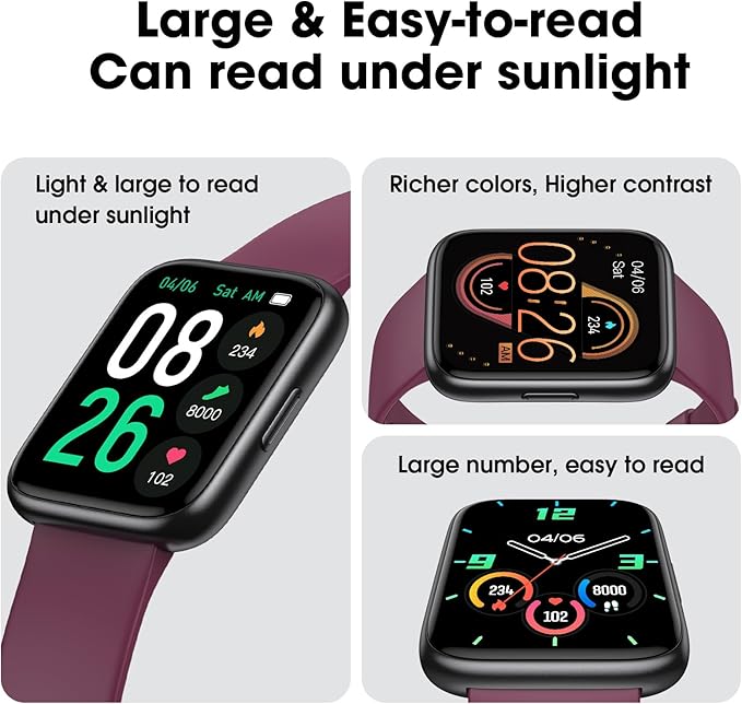 Pedometer Watch Senior Friendly No App/Phone Required, Waterproof Fitness Tracker Watch with Step Counter Calories/Sleep Tracker for Walking Running for Men Women