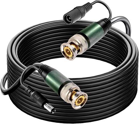 4 Pack 200ft bnc Video Power Cable, All-in-One Siamese Video and Power Security Camera CableSecurity Camera Cable Wire Cord for CCTV dvr Surveillance System