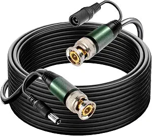 4 Pack 200ft bnc Video Power Cable, All-in-One Siamese Video and Power Security Camera CableSecurity Camera Cable Wire Cord for CCTV dvr Surveillance System