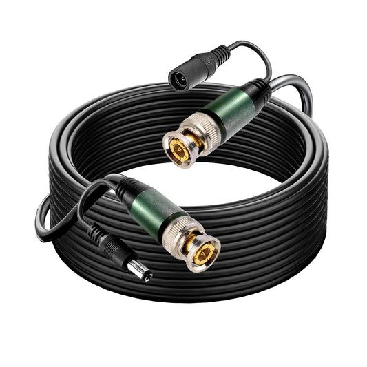 4 Pack 200ft bnc Video Power Cable, All-in-One Siamese Video and Power Security Camera CableSecurity Camera Cable Wire Cord for CCTV dvr Surveillance System