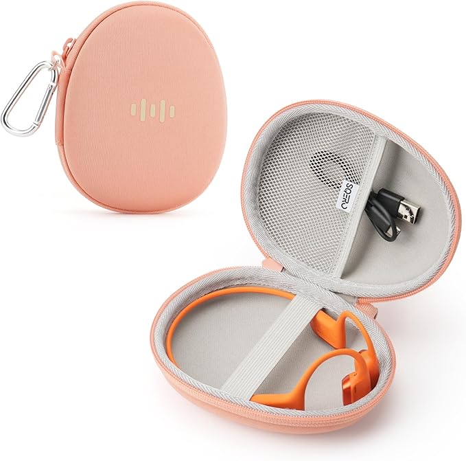 Headphone Case for Shokz OpenRun Pro 2/OpenRun/OpenSwim Pro/OpenMove Bone Conduction Headphones, Portable Hard Travel Carrying Case for PSIER/SUNGDOGIN/CXK Open-Ear Wireless Sport Headphones