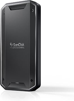 SANDISK Professional 1TB PRO-G40 SSD - Up to 3000MB/s, Thunderbolt 3 (40Gbps), USB-C (10Gbps), IP68 dust/Water Resistance, External Solid State Drive - SDPS31H-001T-GBCND