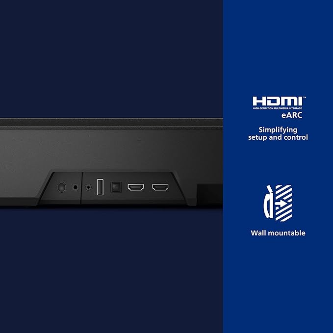 PHILIPS Fidelio FB1 7.1.2-Channel Surround Sound Soundbar with Integrated Dolby Atmos and Subwoofer + DTS Play-Fi, All-in-One, Premium Design and Materials
