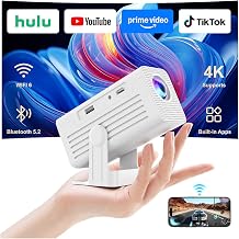 Mini Projector with Wifi and Bluetooth,4K Supported Smart Projector - Image 1