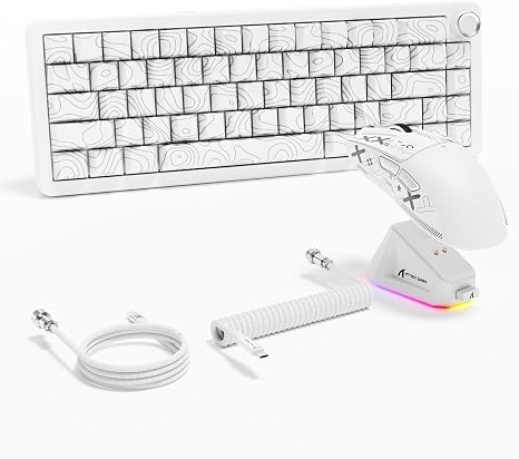 X65PRO HE Rapid Trigger Keyboard & X11 Wireless Gaming Mouse Combo - White