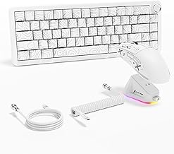 X65PRO HE Rapid Trigger Keyboard & X11 Wireless Gaming Mouse Combo - White - Image 1