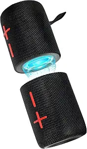2 in 1 Magnetic Dual Splittable Bluetooth Speaker, IPX6 Waterproof Split Portable Wireless Speaker with 20W Loud Stereo Sound, Bluetooth V5.3, 24H Playtime, Multiple pairing for Home,Outdoor or Travel