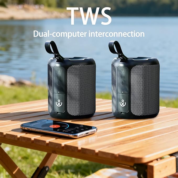 xdobo SINOBAND 3 Kingdoms Portable Bluetooth Speaker Small Bluetooth Speakers Waterproof 20 Hour Playtime Computer Speakers Wireless with RGB Lights for Party/Beach/Home/Outdoor/Birthday Gift