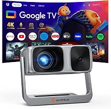HAPPRUN 2500 ANSI Google TV Built-in Smart Movie Projector for Home Theater - Image 1