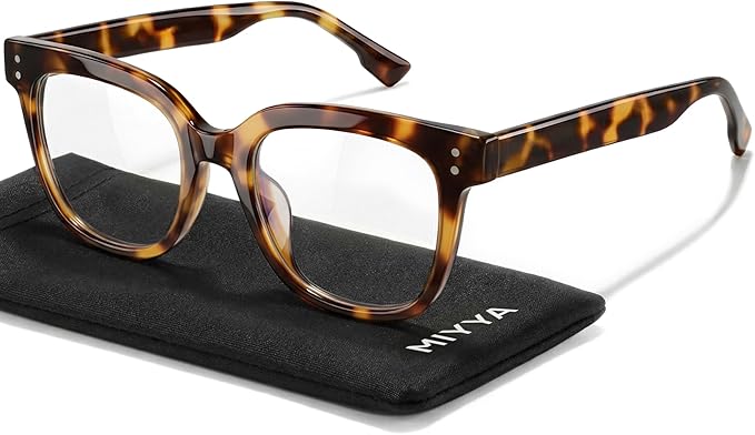 miyya Blue Light Glasses for Women & Men – Oversized UV & Blue Light Blocker Chunky Frames, Stylish Eyewear Accessories