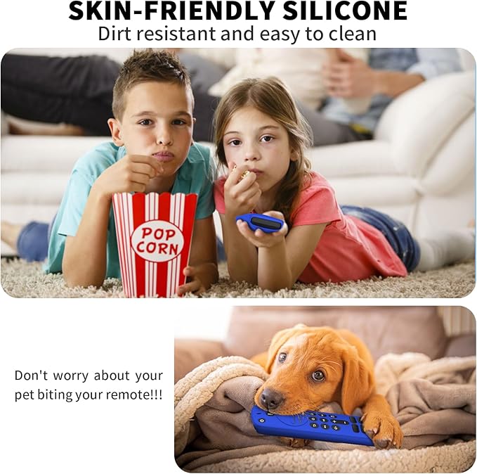 3 Pack Silicone Remote Cover for Alexa Voice Remote,Remote Case for Fire TV Remote with Lanyard,Anti Slip Scratch Shockproof Remote Protective Cover Compatible with Fire TV Stick HD 4K (new) (2nd Gen)