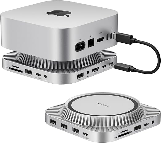 IVANKY 13-in-1 Mac mini M4 &M4 Pro Dock 10Gbps USB A*2 +USB C *2, SD/TF 4.0