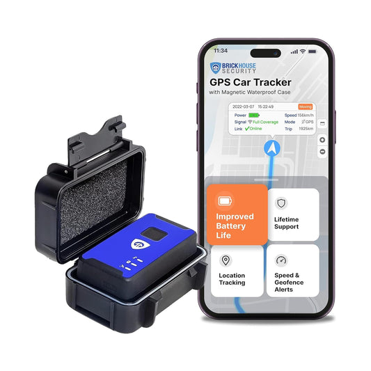 Brickhouse Security Spark Nano GPS Tracker for Vehicles, Magnetic Case