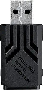 ASUS ROG Polling Rate Booster – USB 2.0 Type-A, 8000 Hz Polling Rate in Wireless/Wired, Ultra-Low Latency with ROG SpeedNova Technology, Plug-and-Play with Compatible ROG Mice & Keyboards - Black