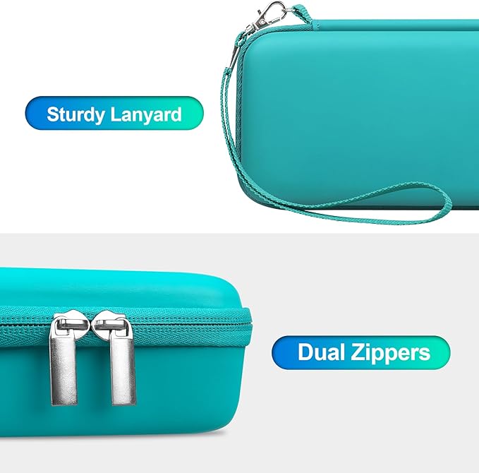 BOVKE Hard Case for Roku Streaming Stick, Roku Remote Case - Extra Pocket, Turquoise