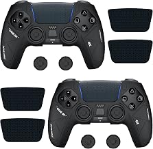 Anti-Slip Silicone Protective Skin for PS5 Controller, Soft Rubber Grip Cover Case for PlayStation 5 DualSense Wireless Controller with 4 Thumb Grip Caps & 4 Touchpad Stickers - Image 1