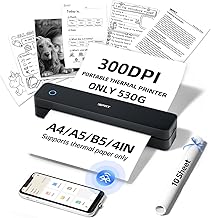 iDPRT MT610Pro Portable Thermal Printer, 300DPI HD Mobile-Travel-Printers