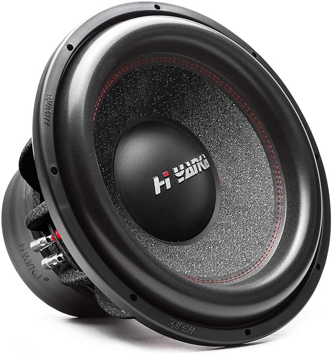 H YANKA BSF-10-4 10 Inch Subwoofer - 1000W MAX Power 10 Inch, Black Aluminum Basket, 2.5“ Dual Voice Coil 4 Ohm Impedance 10 Subwoofer for Cars