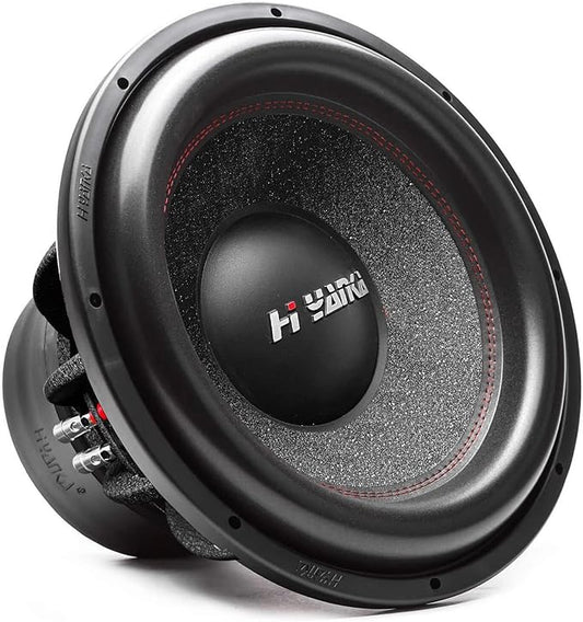 H YANKA BSF-12-4 12 Inch Subwoofer - 1600W MAX Power 12 Inch Paper Cone Subwoofer Car Audio, Black Aluminum Basket, 2.5“ Dual Voice Coil 4 Ohm Impedance 12" Woofer for Cars