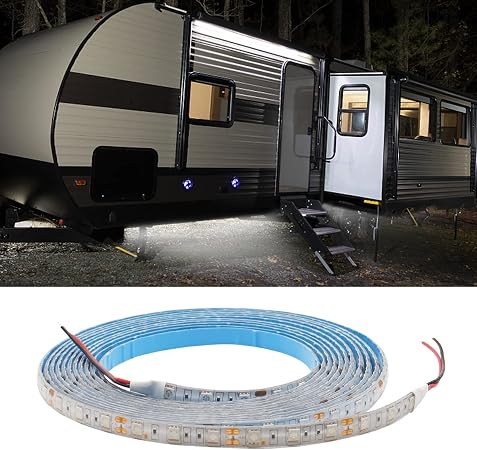 Waterproof RV Underglow Led Light Kit,12V 16.4FT Awning LED Light Strip